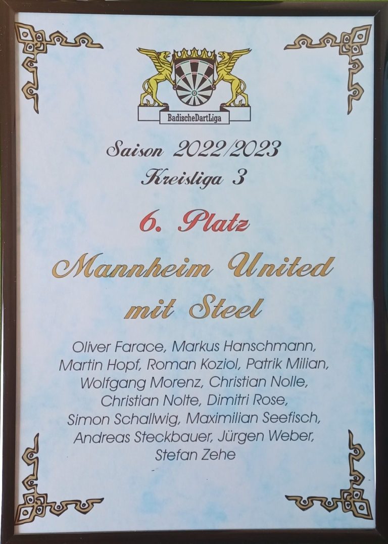 Mannheim United mit Steel