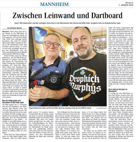 Zwischen Leinwand und Dartboard